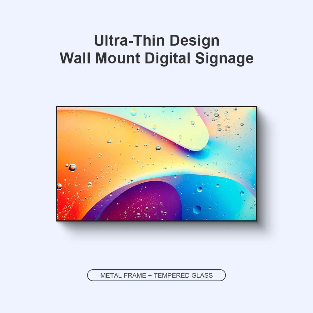 27'' inch indoor Commercial Ultra-thin Ultra-narrow Advertising Digital Signage Screen