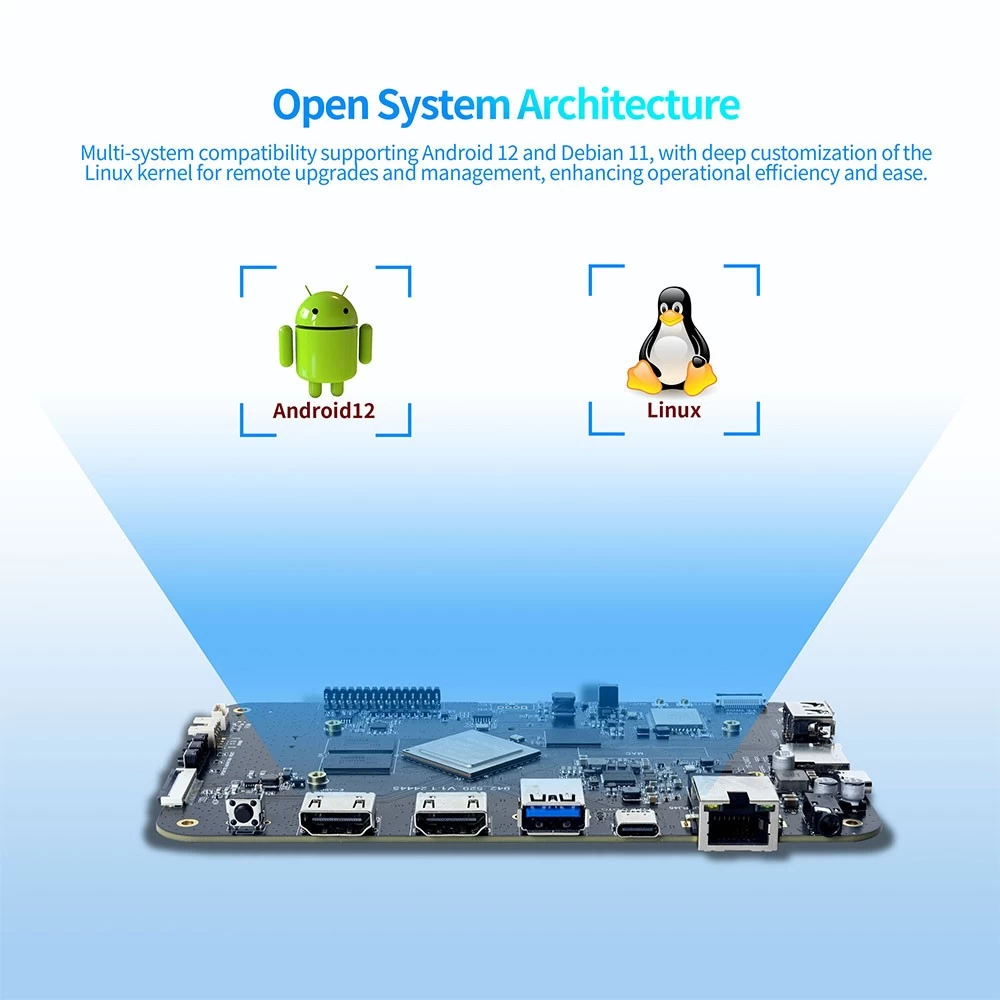 Rockchip RK3588 Octa Core Android 12 LCD Controller Board 4K 8K Ultra HD AI Artificial Intelligence