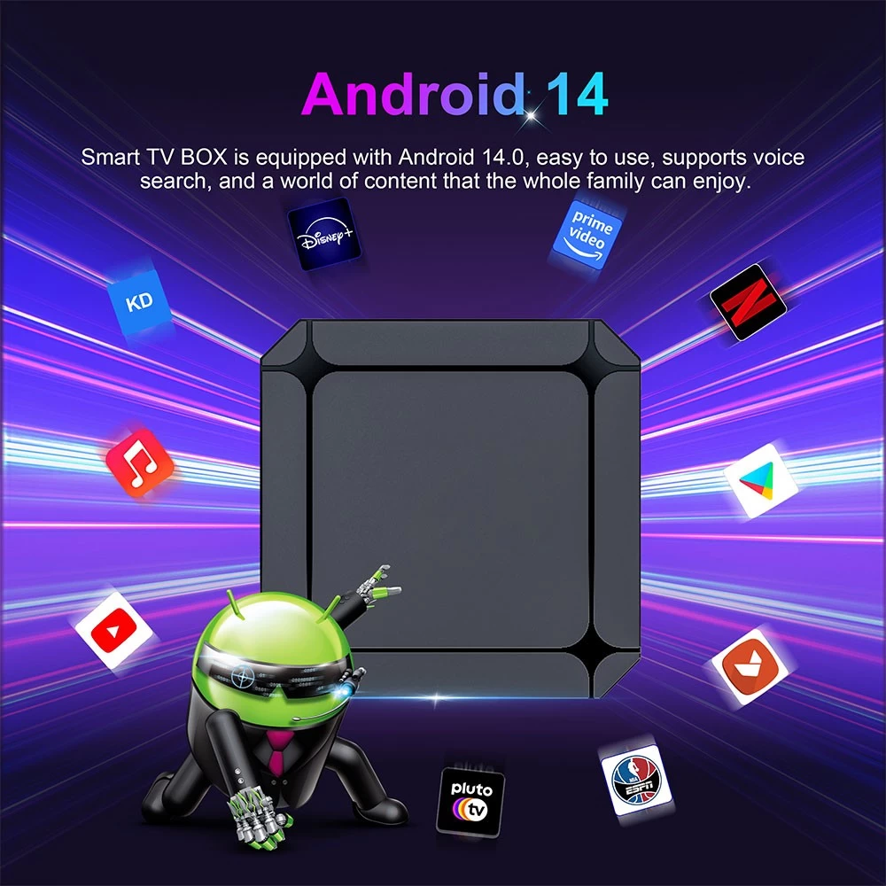 Google TV Box Android 14 RK3518 Quad Core 4K ULTRA HD WiFi 6 Google TV OS | SZTomato