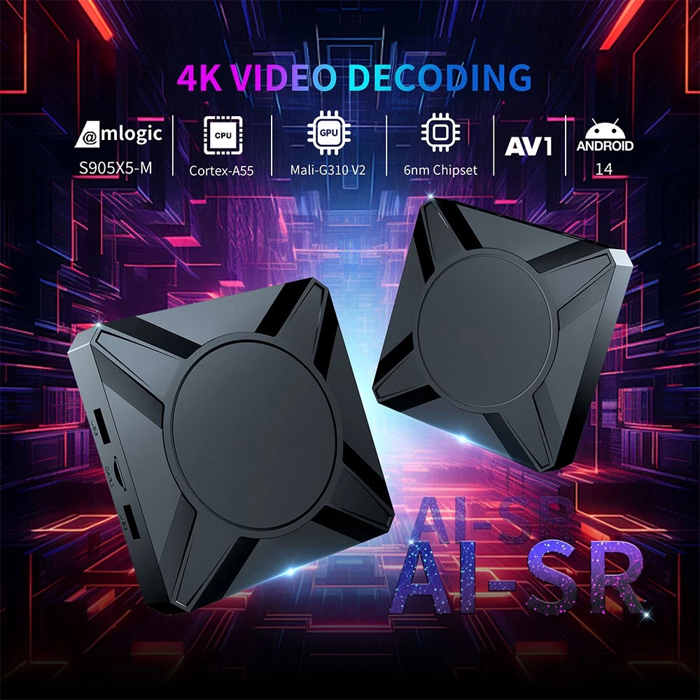 Custom Android TV Box | Amlogic S905X5M Quad Core 4K HDR10 Player | Shenzhen Tomato OEM/ODM