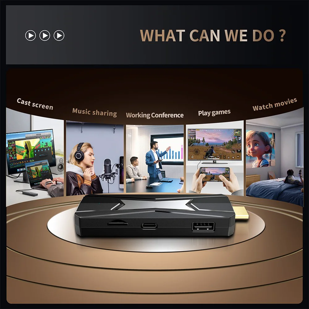 Amlogic S905X5M Android 14 4K TV Stick – AV1, AI Upscaling & Wi-Fi 6