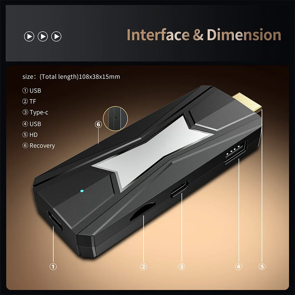 Amlogic S905X5M Android 14 4K TV Stick – AV1, AI Upscaling & Wi-Fi 6