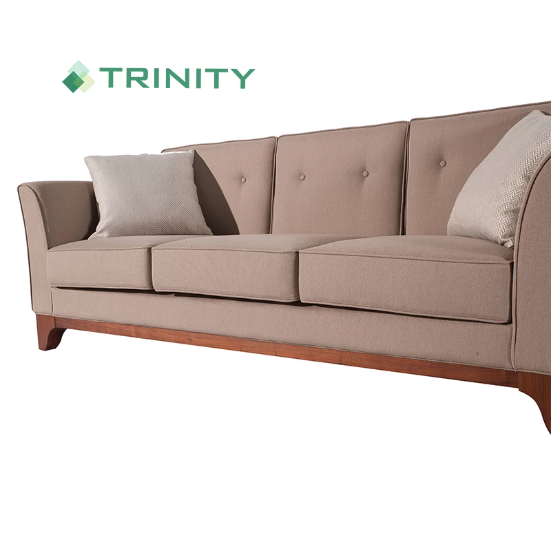 Deep Tailored American Upholstered 3 Seater Sofa for Modern Hotel Rooms