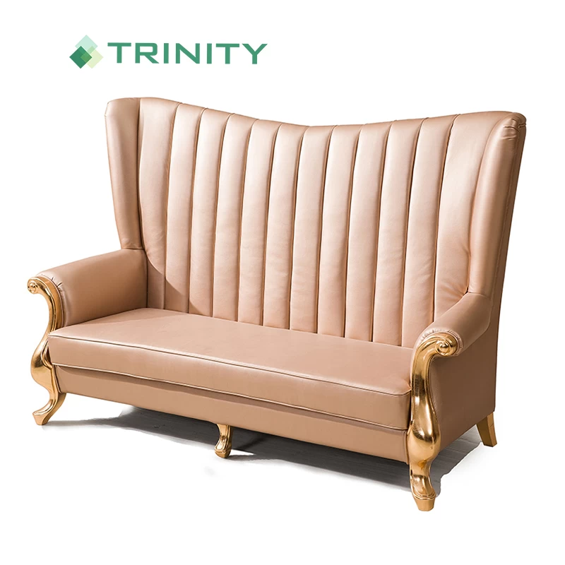 Bespoke Hotel Furniture American Upholstered Carved Channel Sofa