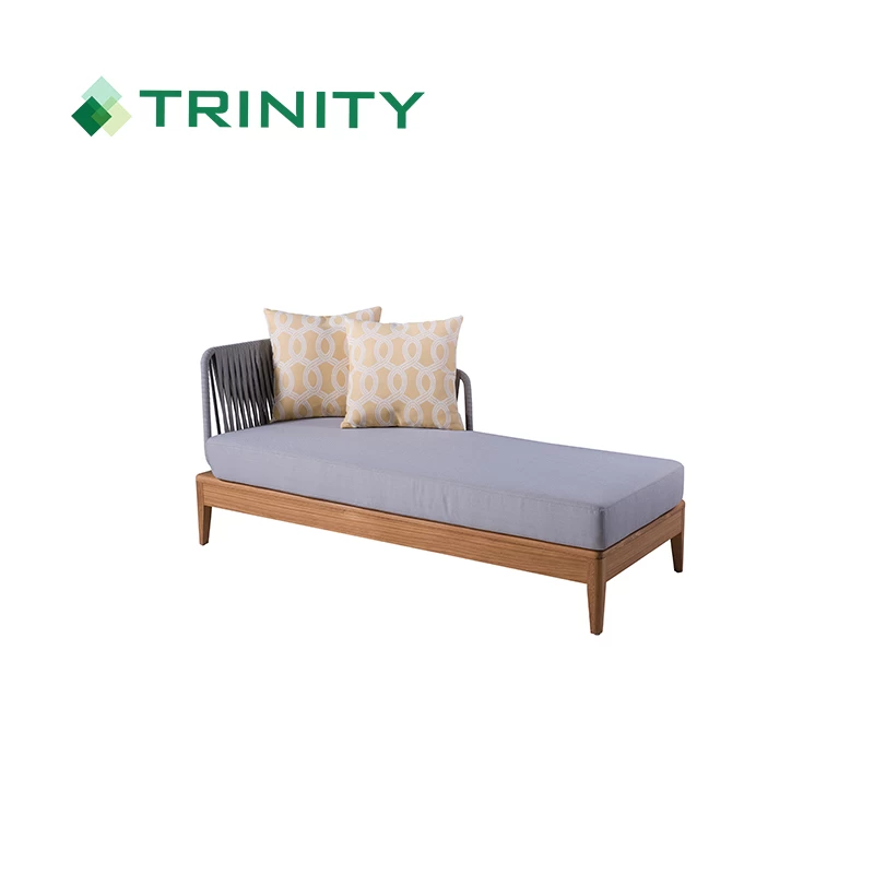 China High End Custom Hotel Modern Upholstered Fabric Chaise Lounge Sofa manufacturer