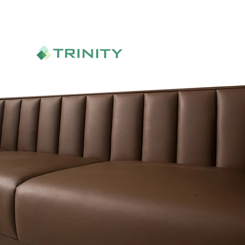 Высококачественная роскошная роскошная современная стойка регистрации отеля Лобби-диван из натуральной кожи