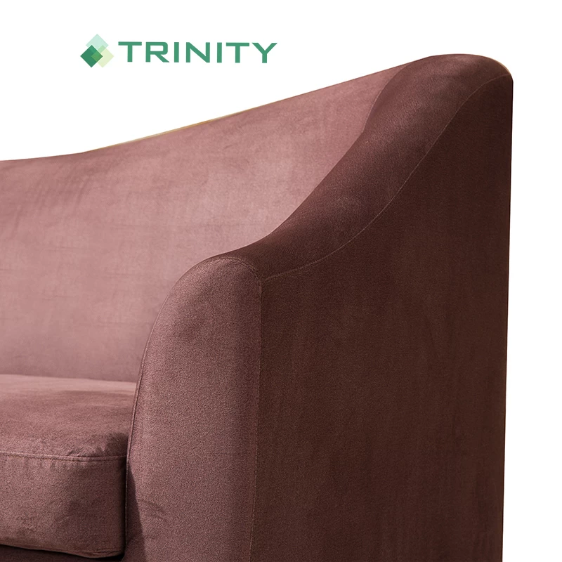 Best Sell 5 Star Hotel Standard Made Three Seat Fabric Lounge Sofa