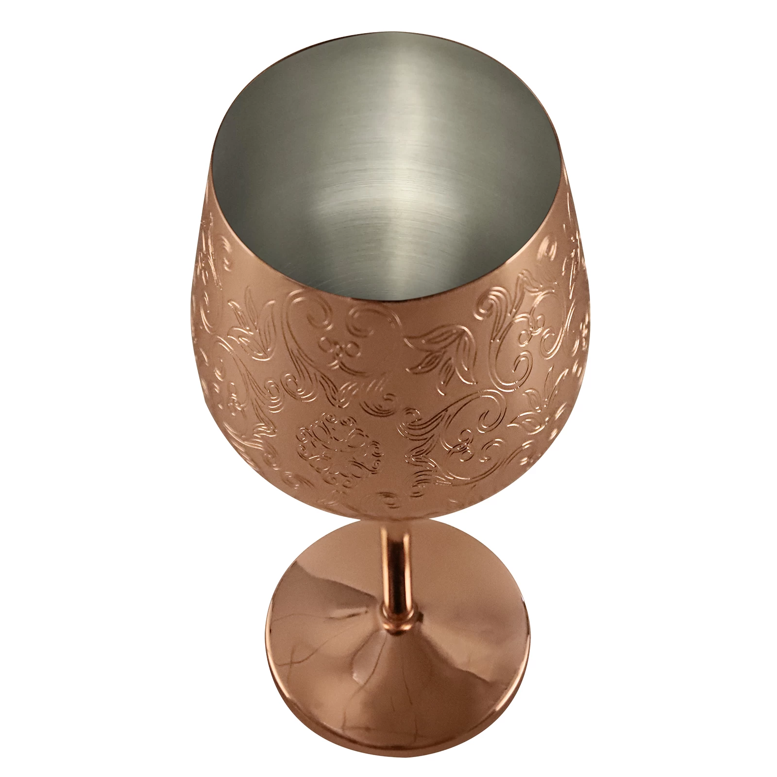 New Design Metal Drinking Glass Stainless Steel Wine Cup Egg Glass