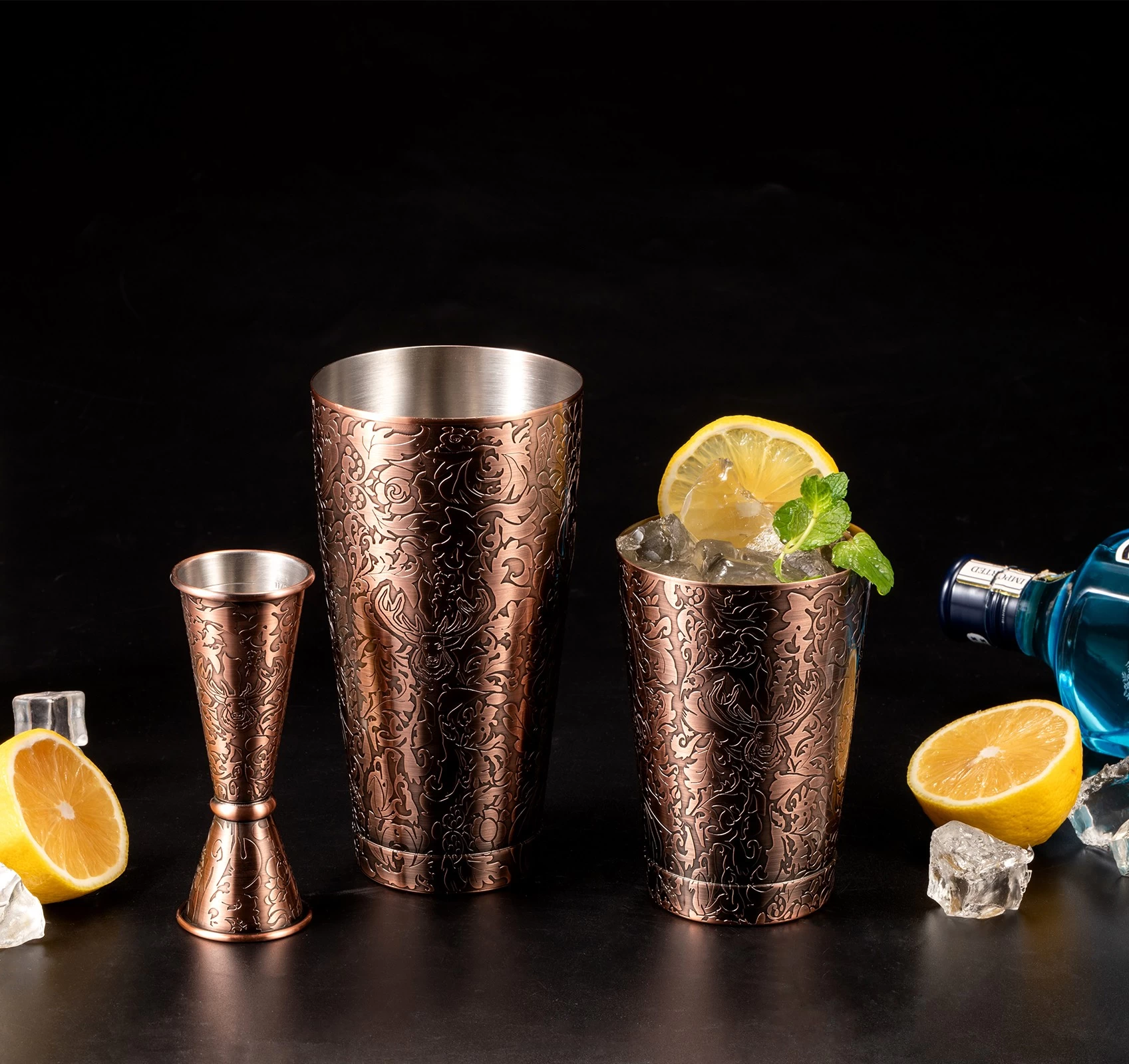 China stainless steel bar set factory,China stainless steel cocktail shaker set manufacturer