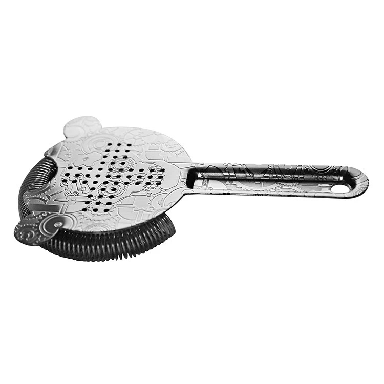 China stainless steel bar tools cocktail strainer manufacturer