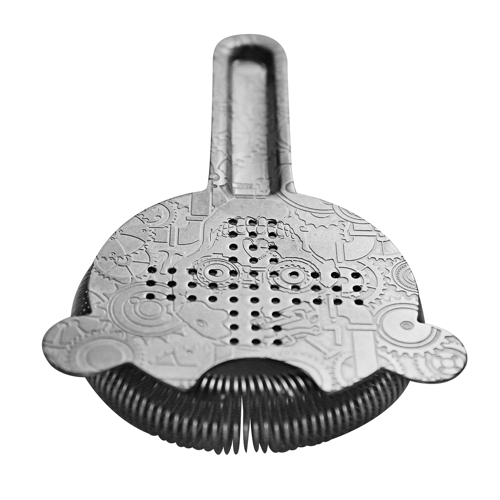 china steampunk style stainless steel cocktail strainer manufacturer