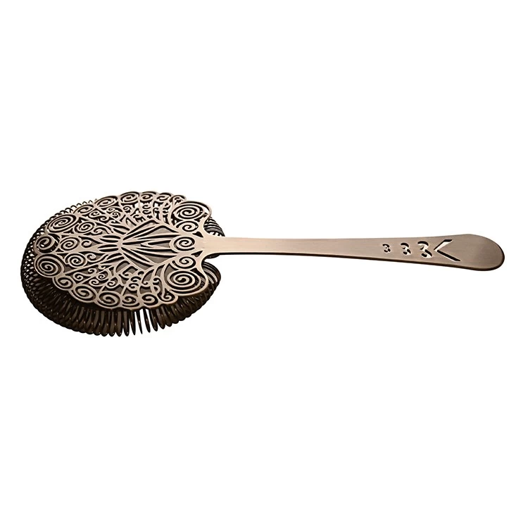 china peacock shape stainless steel bar cocktail strainer manufacturer