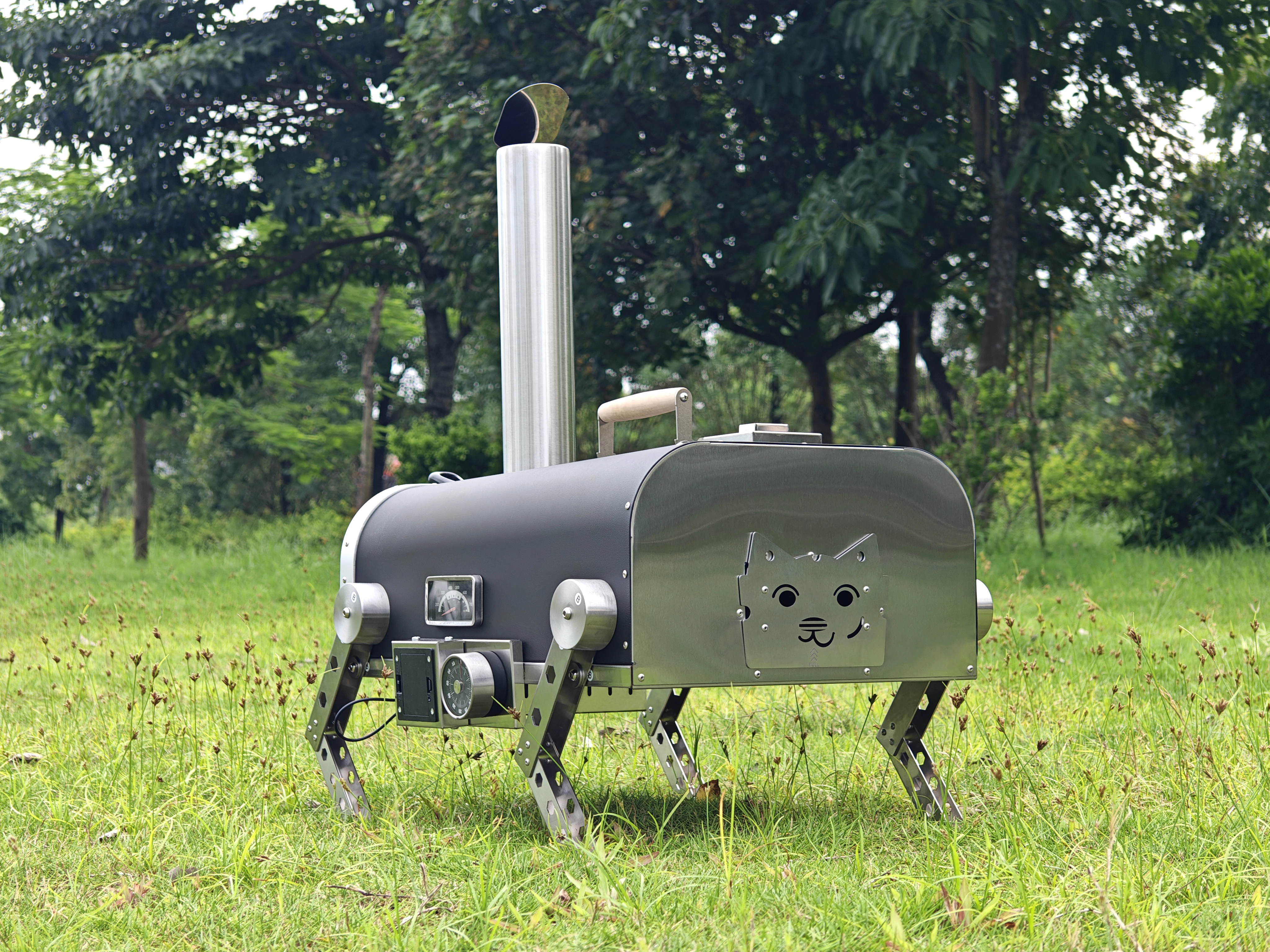 Das Geheimnis, um Familienspaß zu entfachen: der Roboter-Hunde-Pizzaofen
