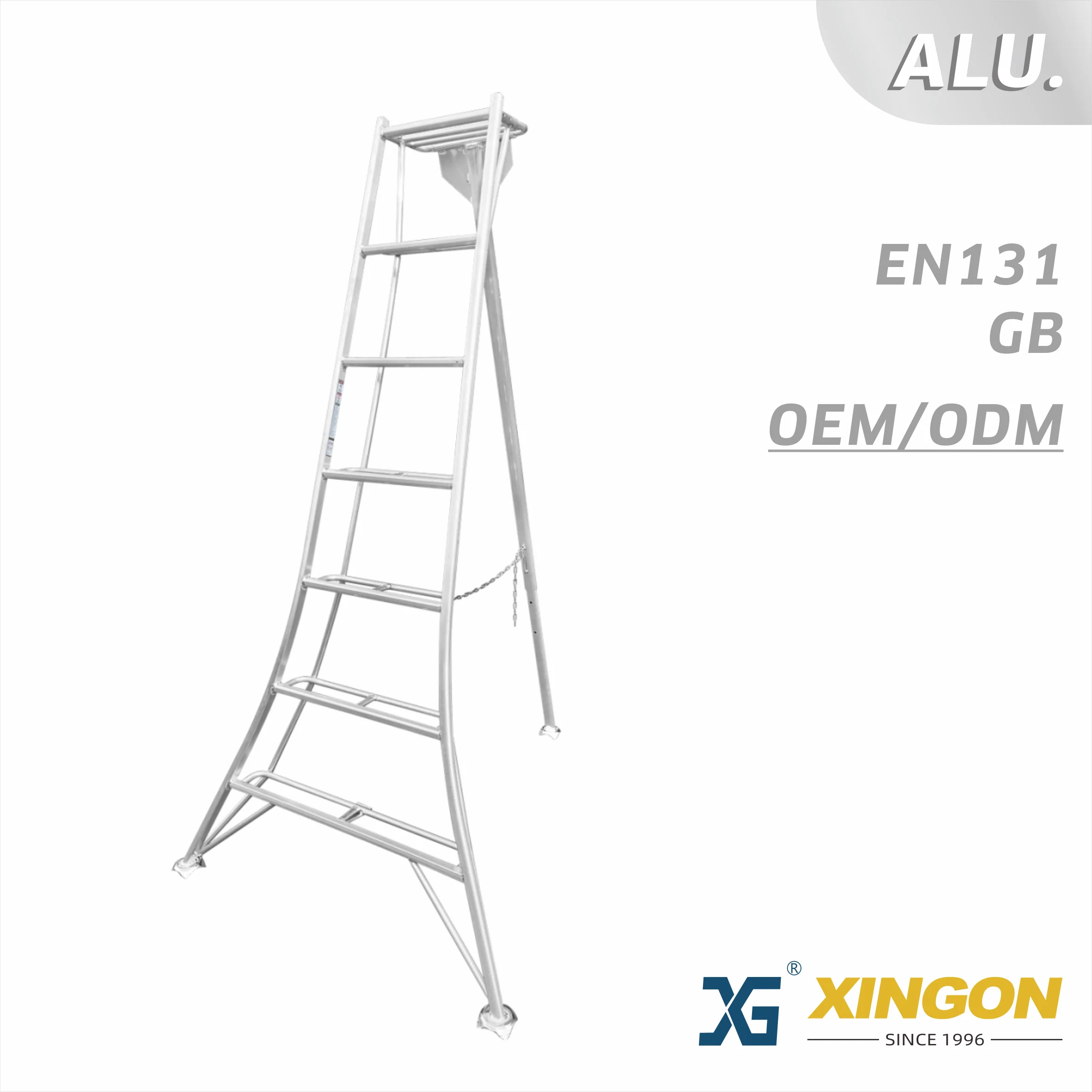 XG-136G 【ALUMINIUM】 Échelle trépied / Échelle de jardin
