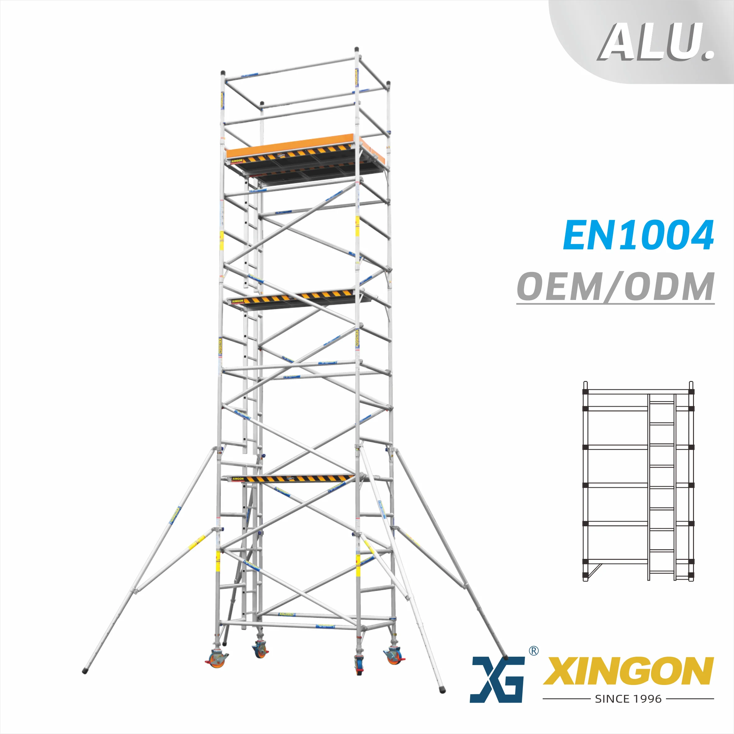 XG-178S 【ALUMINUM】 Narrow Scaffolding - COPY - e85p0t