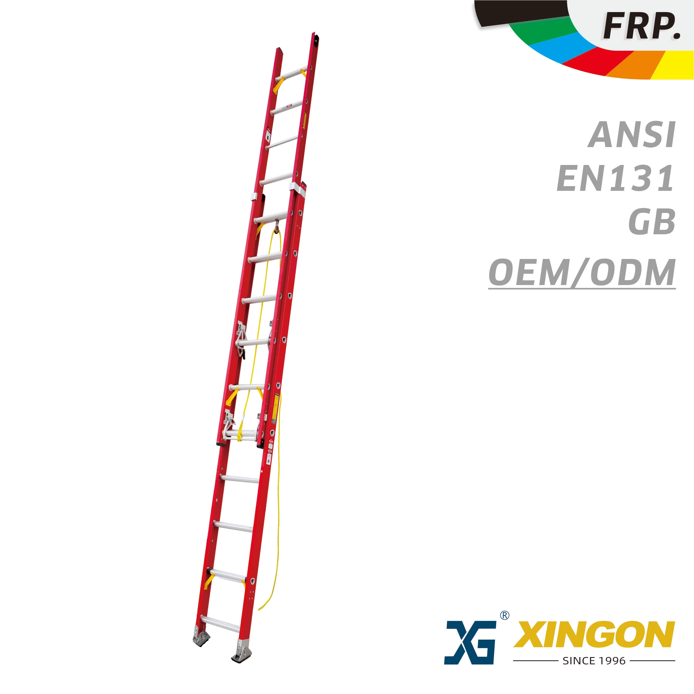 China XG-127D2 【FIBERGLASS】  2 Section Extension Ladder ( Standard Style ) manufacturer