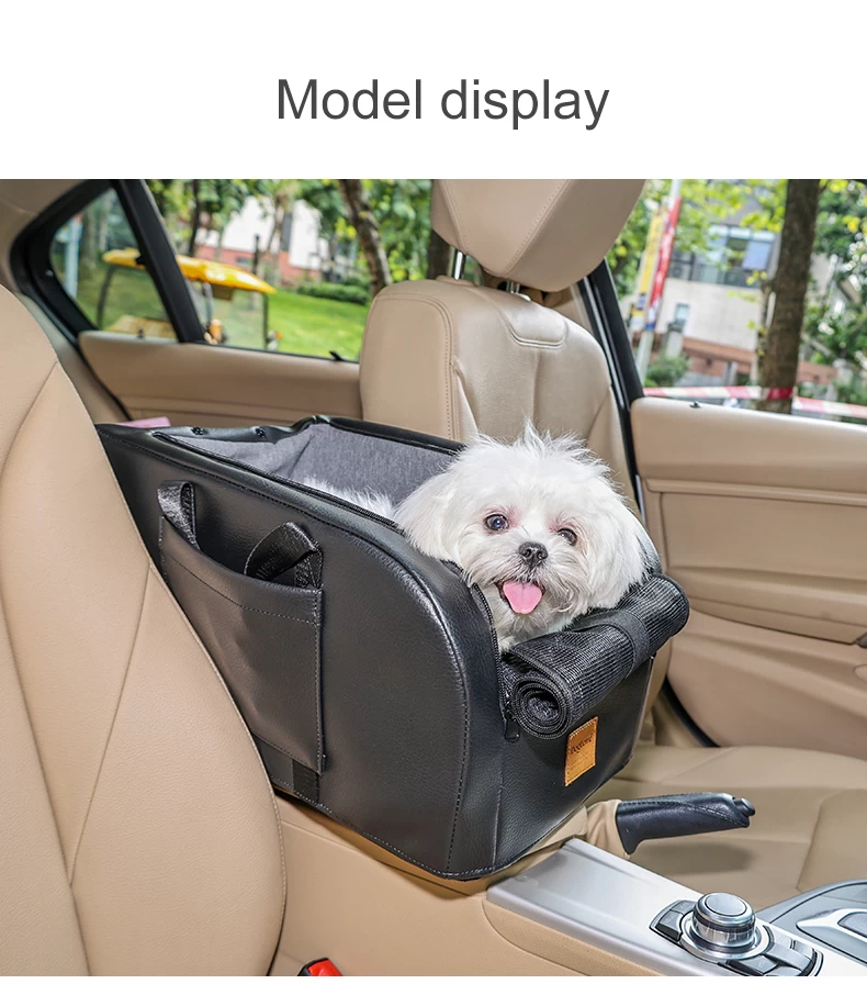 Colarlemo Siège de voiture pour chien console centrale - Sièges de voiture  pour petits chiens de 0 à 6,8 kg - Accoudoir portable pour animal  domestique - Siège rehausseur pour chien avec