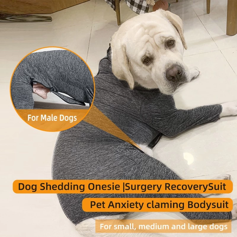 China dog shedding suit factory China dog onesie suppliers China dog cnesie for surgery wholesalers China dog surgery recovery suit manufacturer