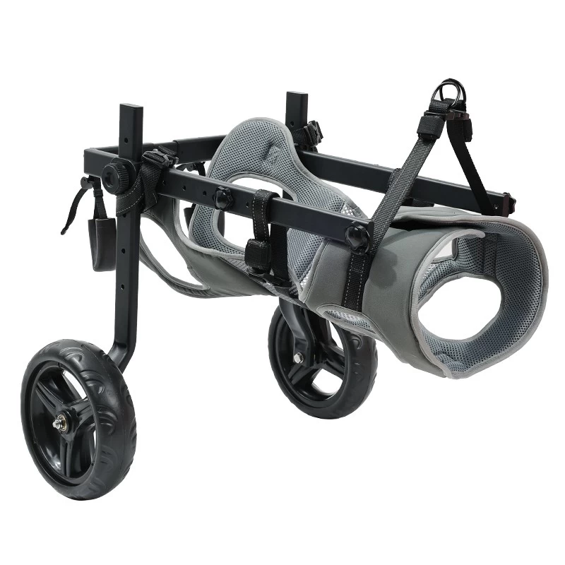 China Wholesale Aluminum Alloy & Polyester Dog Wheelchair - Adjustable Mobility Aid for Handicapped Pets, Rehabilitation Cart for Disabled Dogs manufacturer