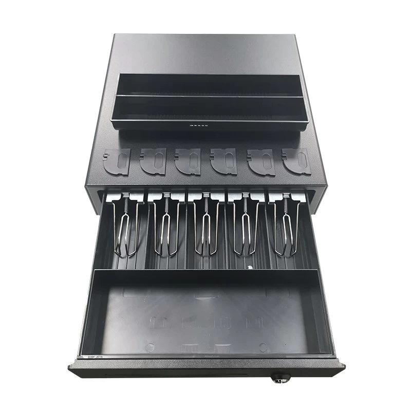 (ECD-410G)adjustable slotted electric rj11 plastic tray pos system lock cash register drawer