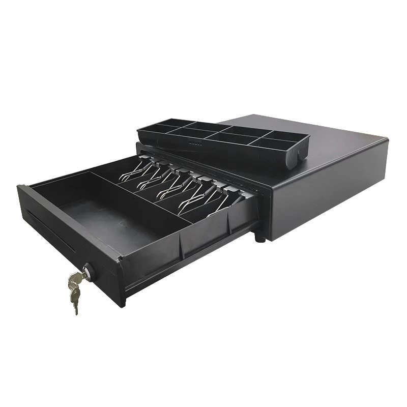 (ECD-410G)adjustable slotted electric rj11 plastic tray pos system lock cash register drawer
