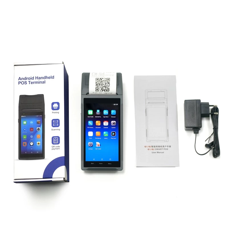 (POS-Q1/Q2) Android Portable POS Terminal with 58mm thermal Printer