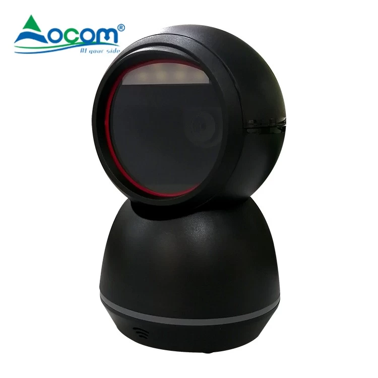 (OCBS-T209)300,000 pixels overall situation exposure oem fast courier desktop portable 2d auto scan omnidirection qr code