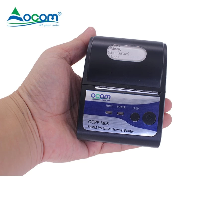(OCPP-M06)Hand Pocket Portable Printer Mini Portable 203DPI Direct Thermal Line Printing Machine