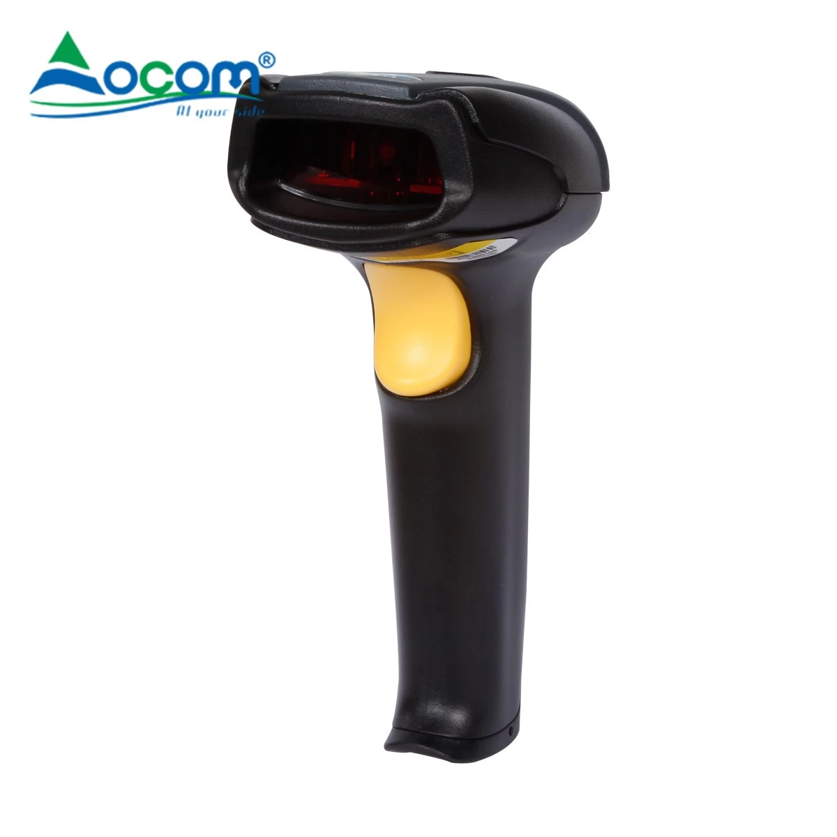 Bi-Directional Scan 32 bit CPU 260 Scan/s High Level Auto Sense Handheld Barcode Scanner With Stand