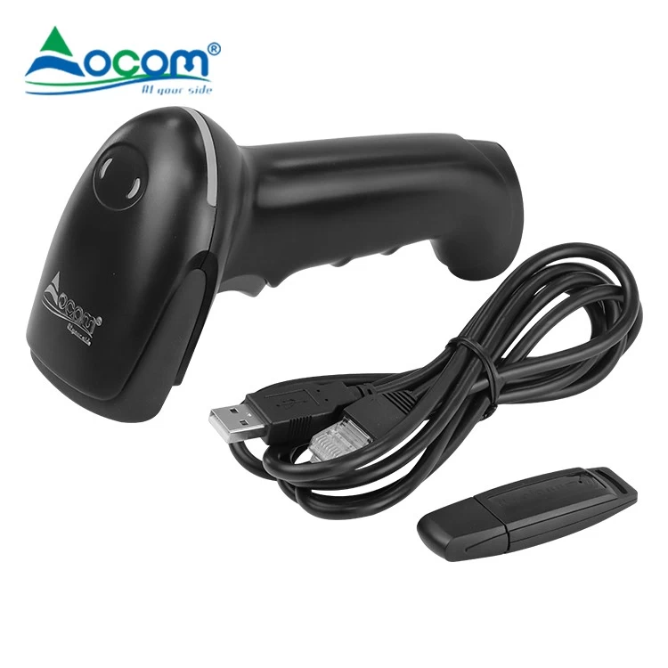 Portable Scanner Bluetooth 2.4g  USB Cheapest Wireless 1D Laser Barcode Scanner
