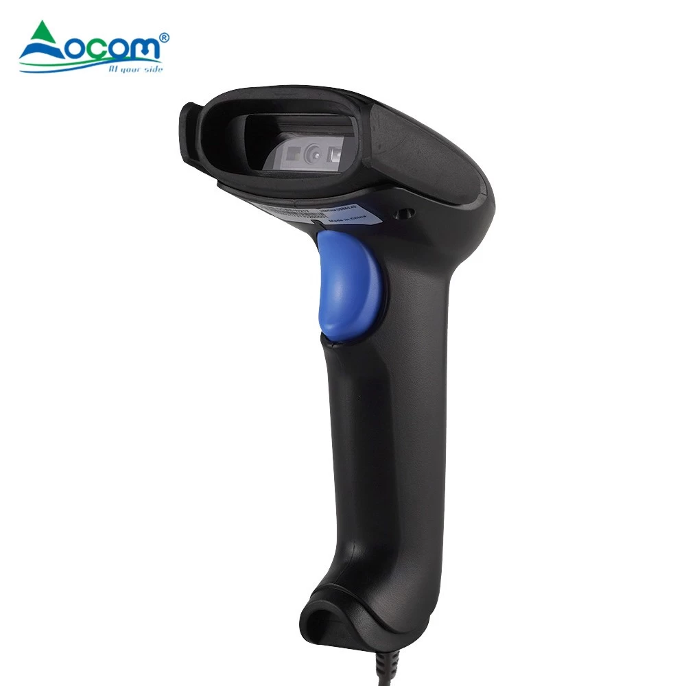 (OCBS-2017)Barcod Scanner Handheld Wired 1d 2d 32bit USB Barcode Scanner with Stand for Supermarket