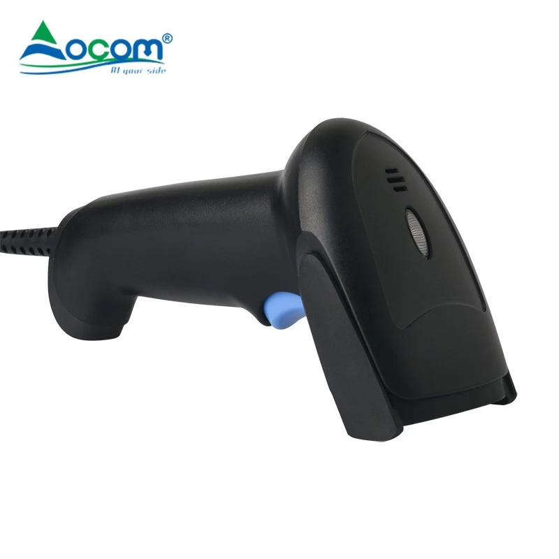 (OCBS-2017)USB Handheld Barcode Scanner Black Color for 1D/2D Screen Bar Code Scanning