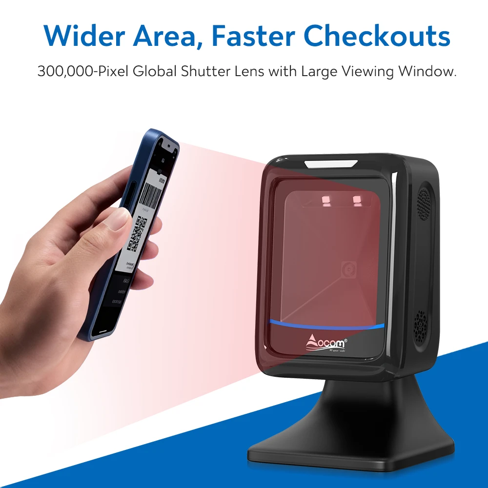 Newest Arrival Professional Barcode Scanner with 300000 Pixel Global ...
