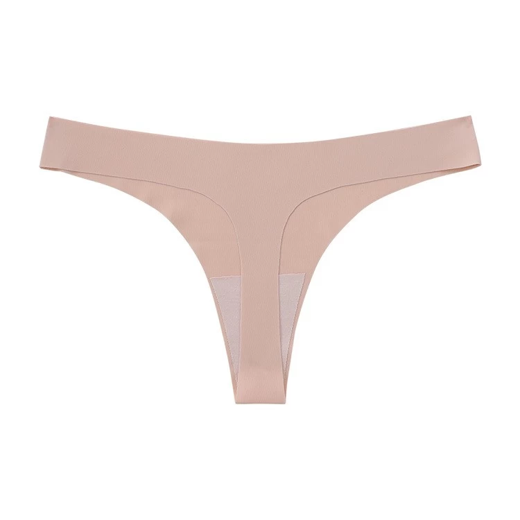 S-SHAPER Women Seamless Underwear Middle Waisted Half Coverage Sexy Bikini Thong