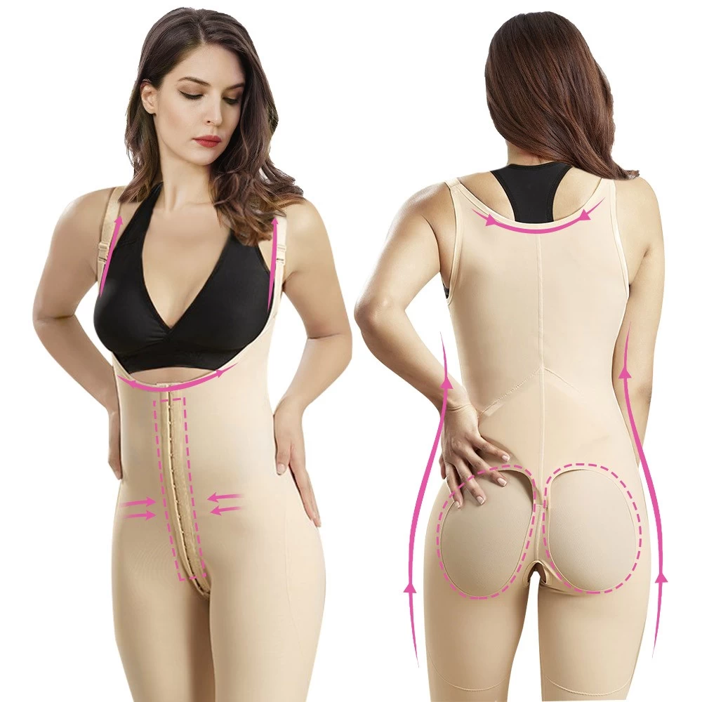 S-SHAPER Fajas Colombian Post Surgery High Waist Girdle Compression Support Fat Transfer Shapewear Wholesales