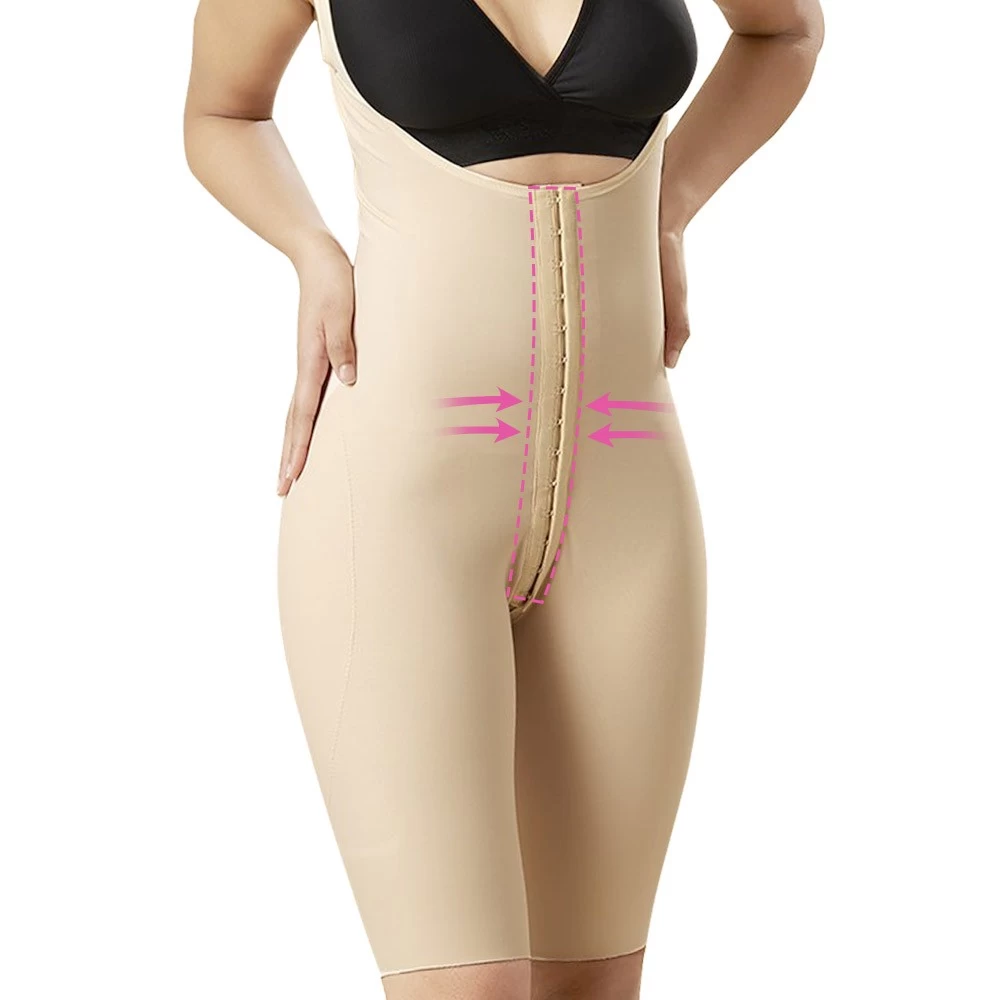 S-SHAPER Fajas Colombian Post Surgery Girdle With Zipper Support Fat Transfer Surgical Shapewear Exporter