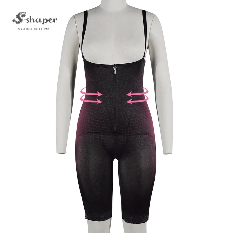S-SHAPER Fajas Colombian Post Survey Shapewear Open Bust Bodysuit With Zip Support Fat Transfer Surgical Shapewear