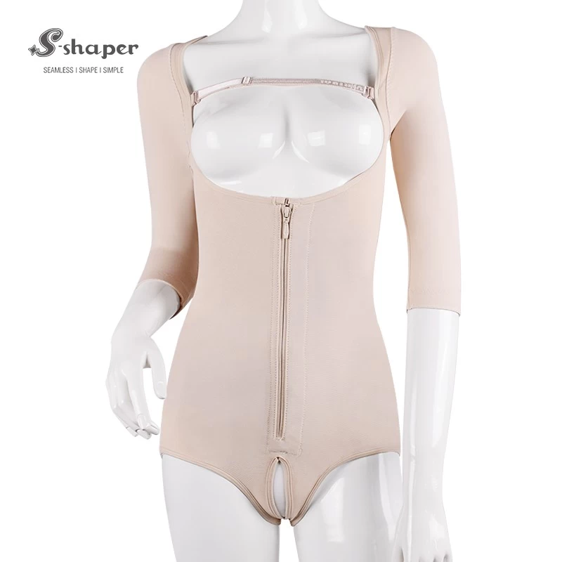 S-SHAPER Fajas Colombian Post Surgery Shapewear Short Sleeve High Compression Briefs Support Fat Transfer Surgical Shapewear