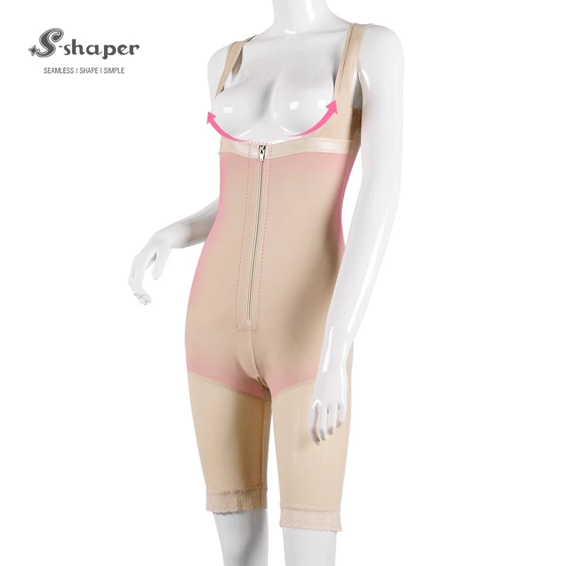 S-SHAPER Factory Fajas Colombian Post Surgery Shapewear Slim Bodysuit With Zipper Support Fat Transfer Surgical Shapewear