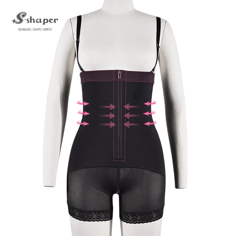 S-SHAPER Fajas Colombian Post Surgery Shapewear High Compression Bodysuit With zipper Support Fat Transfer Surgical Shapewear