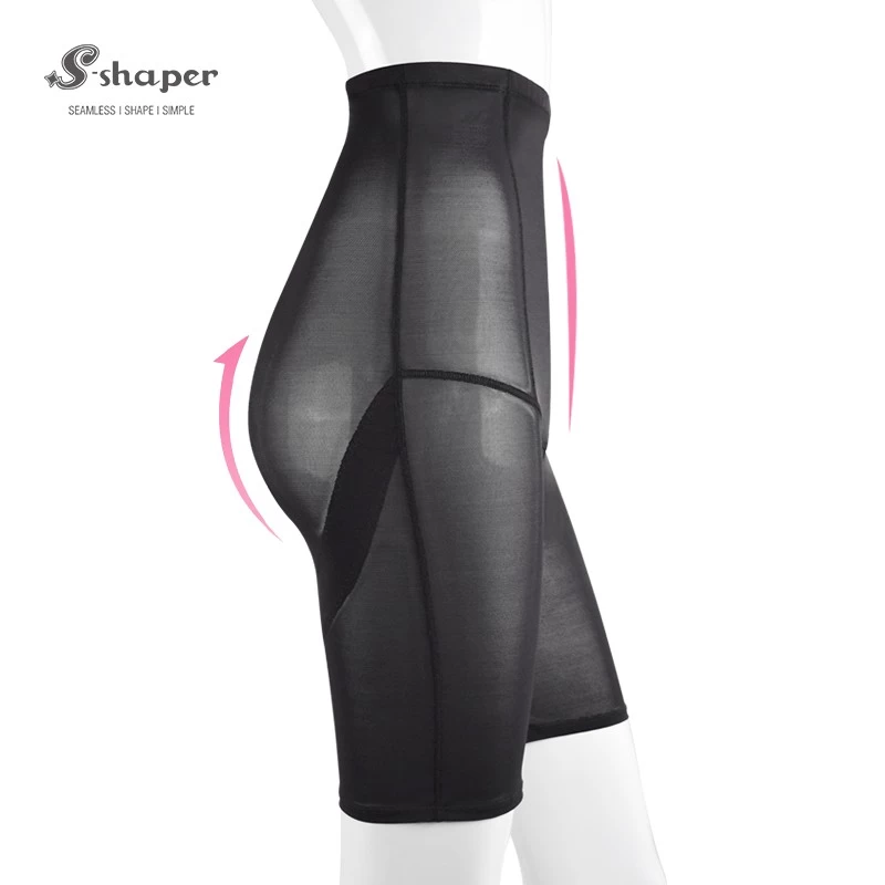 S-SHAPER Fajas Colombian Post Surgery Shapewear High Compression Mid-thigh Pant Support Fat Transfer Surgical Shapewear