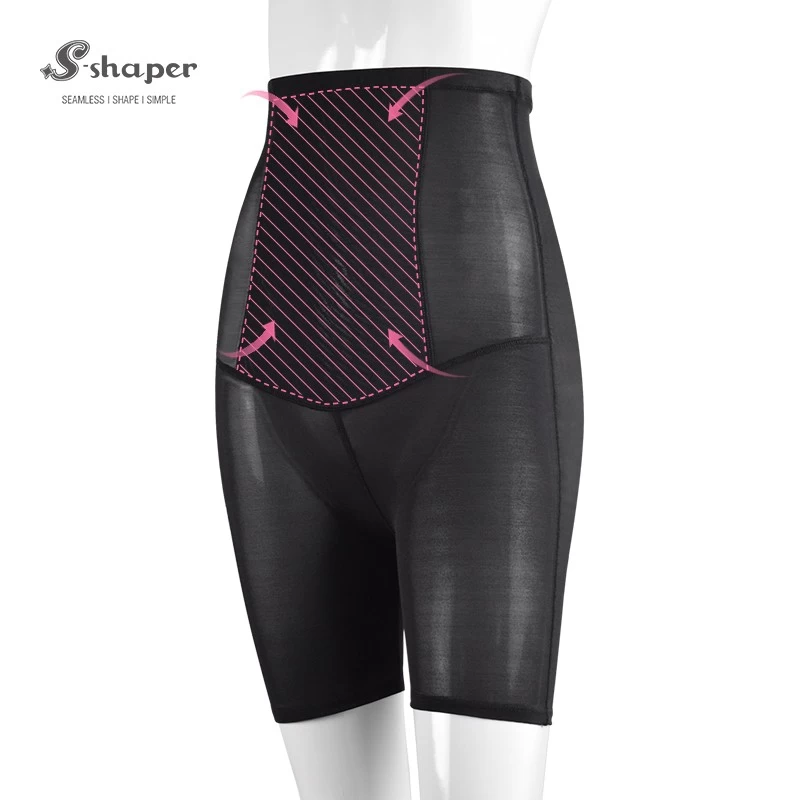 S-SHAPER Fajas Colombian Post Surgery Shapewear High Compression Mid-thigh Pant Support Fat Transfer Surgical Shapewear
