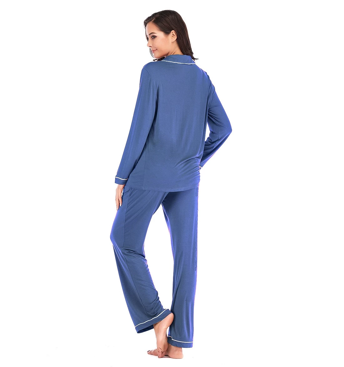  China Satin Long Pajamas supplier