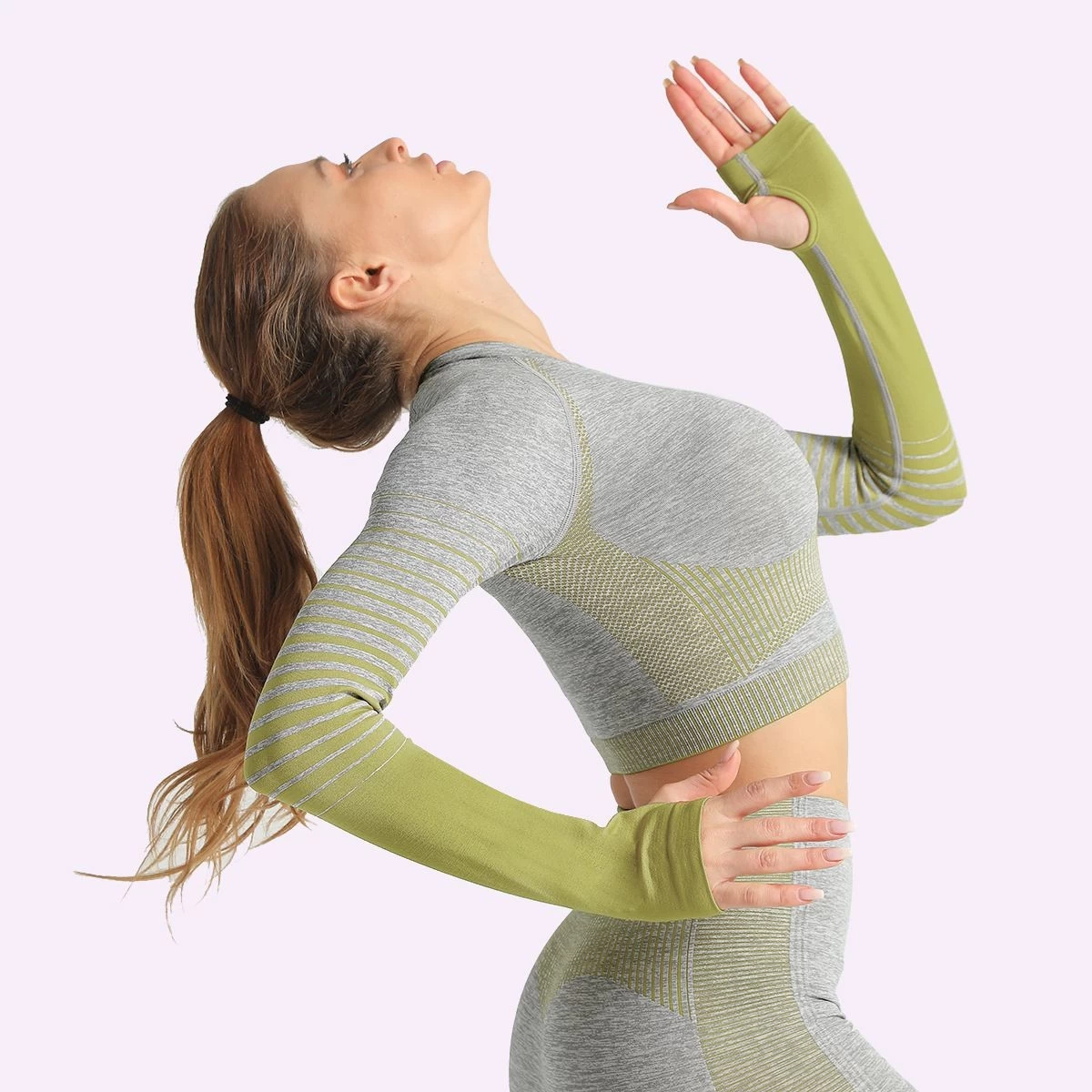 high waist seamless Yoga Shirt supplier,