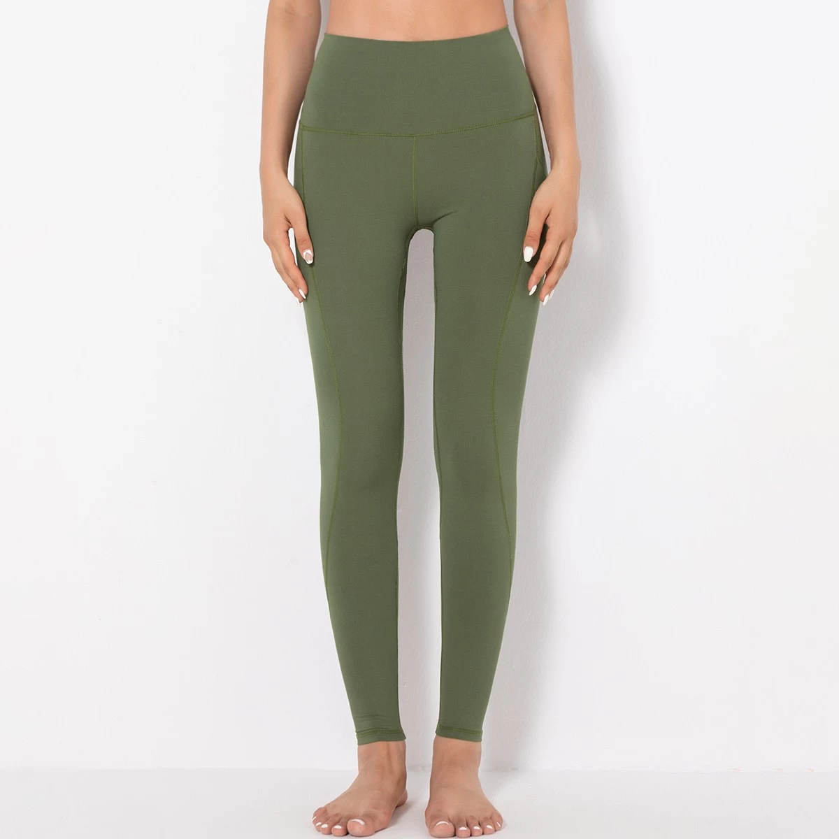S-SHAPER Seamless Yoga Leggings for Women with Pockets High Waisted Tummy Control Women's Butt Lift Yoga Workout Leggings Running Pants
