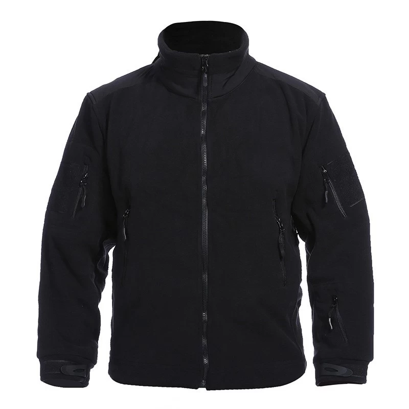 S-SHAPER Wholesales Men Warm Armpit Zipper Jacket Polar Fleece Sport Outdoor Coat With Multi-pockets
