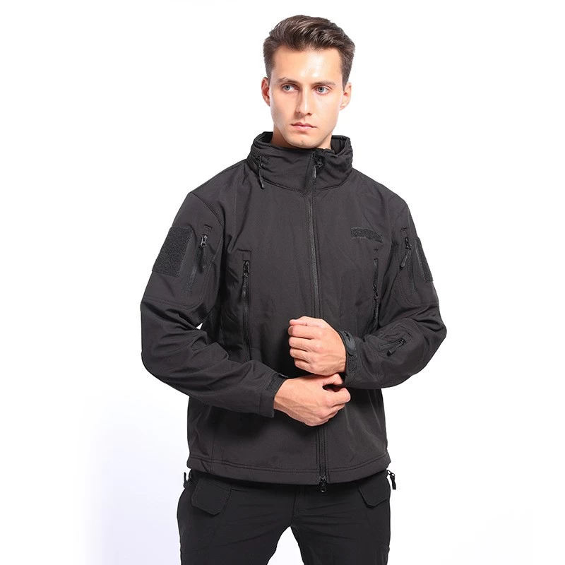 S-SHAPER Men's Tactical Jacket Supplier Water-Resistant Warm Windproof Soft Shell Fleece Lined Winter Coats