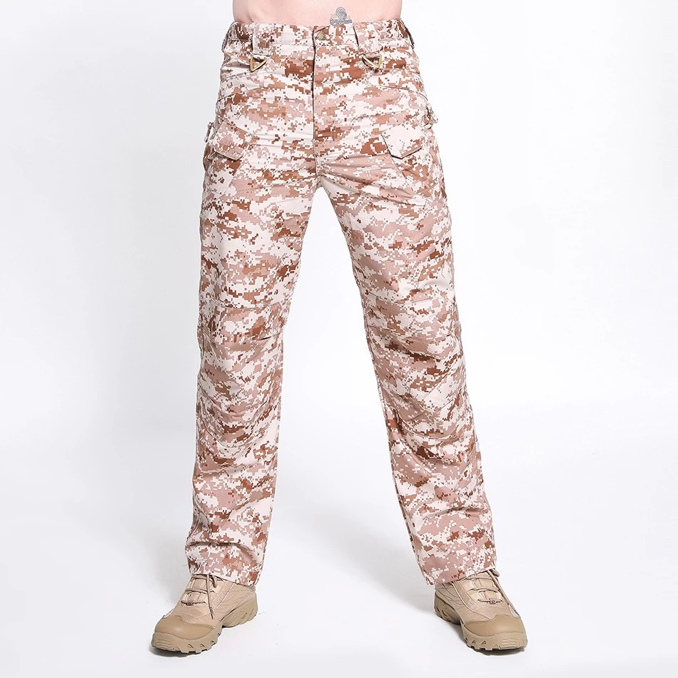 S-SHAPER Men Wild Cargo Pants Manufacturer, Relaxed Fit Hiking Pants, Army Camo Combat Casual Work Pants with Pockets