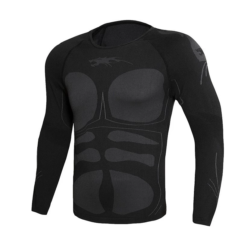S-SHAPER Men's Thermal Underwear Fleece Lined Performance Fleece Tactical Sports Shapewear Thermal Set