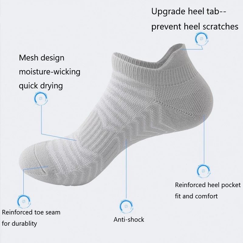 S-SHAPER Wholesales Men Women Thin Athletic Running Low Cut No Show Ankle Socks For Couple